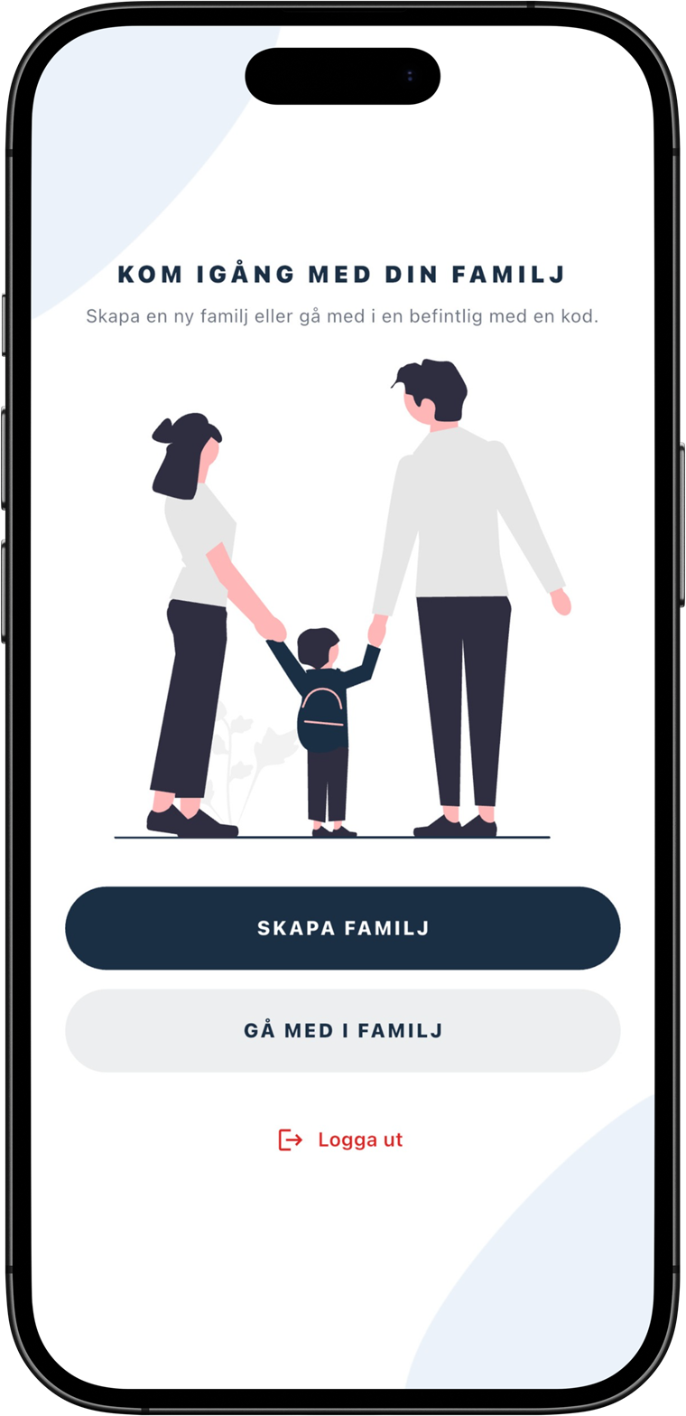 Skapa en ny familj eller gå med i en befintlig